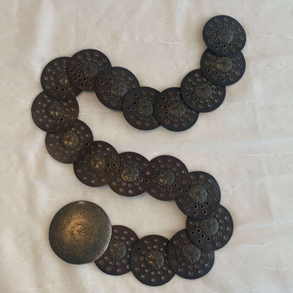 Bohemian leather belt